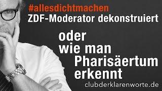 Wie ein ZDF-Moderator als Spaltpilz arbeitet. Eine Polemik.  #allesdichtmachen