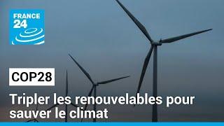 Tripler les énergies renouvelables d'ici 2030 est essentiel pour limiter le réchauffement à 1,5°C