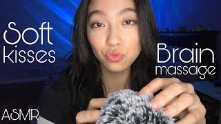 ASMR  ONE HOUR of Soft Kisses Mouth Sounds & Fluffy Mic Brain Massage ‍️ 긴장을 풀고 잠들다 | 放鬆入睡