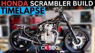 Honda  CX500 Scrambler Build TIME LAPSE From The Beginning