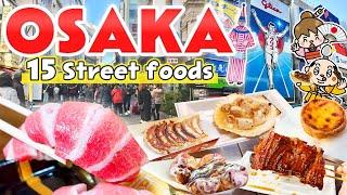 Osaka Japan Street Food / Dotonbori & Kuromon Market / Travel Vlog