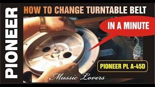 HOW TO REPLACE CHANGE TURNTABLE BELT IN A MINUTE- 4 EASY STEPS