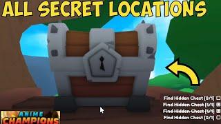 All Hidden Chests Locations in Update 3 of Anime Champions Sim| Roblox