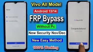 Vivo All Model Android 13/14 FRP Bypass | Gmail/Google Account Remove Vivo All Model Without Pc 2025