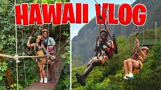 Travis Hunter And Leanna Take A Trip To Hawaii! (Pearl Harbor, Parasailing, Ziplining, ETC.)