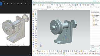 NX CAD | Part & Assembly Design | Tutorial # | Pulley Support Assembly