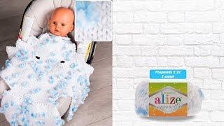 Alize Ponponella ile Puset Battaniyesi Yapımı-Making Stroller Blanket with Alize Ponponella