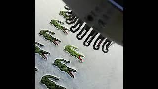 How to make embroidery brand of lacoste