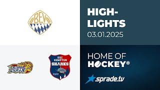 03.01.2025 - Highlights - EHC Waldkraiburg vs. ESC Kempten