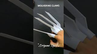PAPER WOLVERINE CLAWS ORIGAMI | EASY  WOLVERINE ORIGAMI TUTORIAL | DIY PAPER CLAWS |