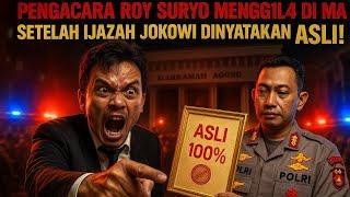 MAKIN MEMALUKAN! PENGACARA ROY PANCI MENGG1L4 DI MA SETELAH IJAZAH JOKOWI DINYATAKAN ASLI!
