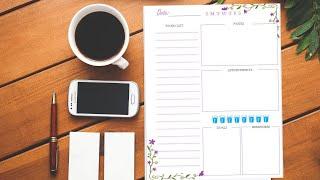 DIY Flower Daily Planner Printable | BulletJournal