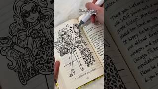 Coloring a page in dork diaries  #shorts #art #coloring