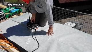 WELDY pitched roof welding with miniwelder roof2