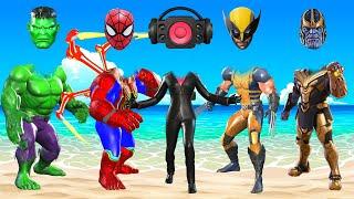 TEBAK GAMBAR TOP SUPERHERO | WRONG HEAD AVENGERS, MARVEL, IRON MAN, SPIDER MAN, HULK, SPEAKER MAN