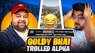 GOLDY BHAI TROLLED ALPHA #alphaclasher #goldybhai #8bitgoldy #trollface #comedy