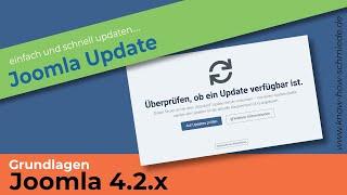 Joomla 4 - Updaten und Backup - Joomla 4 Einsteiger Grundlagen