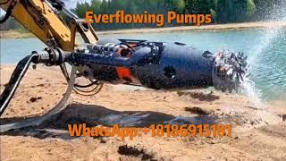 Hydraulic dredge pump with cutter suction head for underwater sand dredging