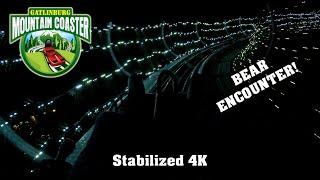 Gatlinburg Mountain Coaster (Stabilized 4K Night POV) - Gatlinburg