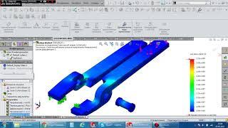 SolidWorks simulation расчет сборки