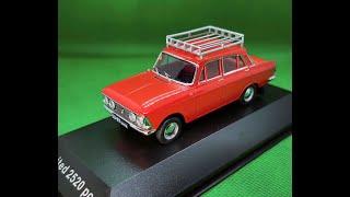 Модель автомобиля Москвич 408И (1968г) красного цвета в масштабе 1:43 от VVM (IST-models)