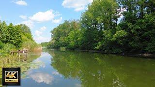 Stunning scenery in Bezdan Danube bayou in Sombor Serbia 4k DJI Mini 3 2023