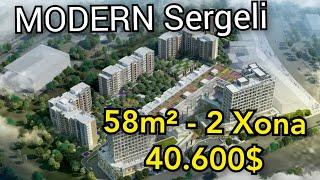 Toshkent MODERN Sergeli. Eng Sifatli Yangi Uylar. 40.600$ dan Boshlab Xonadonlar Sotiladi!