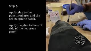 How to repair a puncture on a membrane drysuit