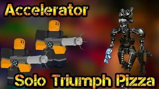 Solo Triumph Pizza Party with Accelerator Roblox Tower Defense Simulator