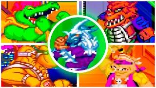 Turtles in Time (SNES) - All Bosses (No Damage)