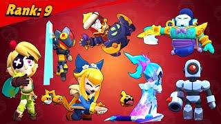 All Brawlers + Skins Losing Poses in Brawl Stars