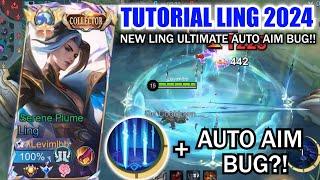 NEW LING SECRET ULTIMATE AUTO AIM TRICK!! | TUTORIAL LING ULTIMATE AUTO AIM BUG 2024 BY LEVIMLBB