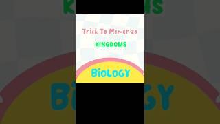 Easy way to memorize kingdom in biology #biologytricks