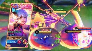 NO EDIT CHALLENGE! FANNY VALENTINE SKIN AGGRESSIVE GAMEPLAY!