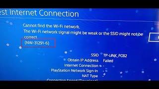 NW-31291-6 PS4 error fix  - Cannot find the Wifi network solution