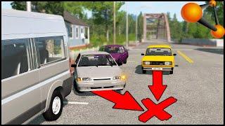 СМОТРИ В ЗЕРКАЛА! | Авария В ГОРОДЕ - BeamNg Drive