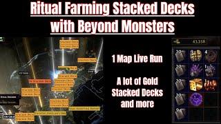 Ritual Farming Stacked Decks with Beyond Monsters Strategy (POE 3.25)