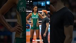 Volleyball Player Steals the Spotlight with Interview Performance ep.735 #volleyball #shorts #hoacon