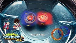 Brave Valkyrie 2A.Ev vs Infinite Achilles 1B.Dm | Beyblade Burst Superking | Sparking battle Takara