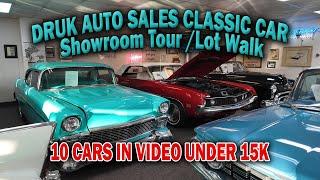 CLASSIC CARS FOR SALE LOT WALK - Druk Auto Sales Ramsey Minnesota September 2024