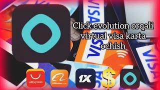  Click evolution orqali VISA karta ochish  Virtual visa karta ochish 