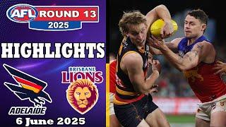 Adelaide Crows vs Brisbane Lions Full Game Highlights | Round 13, 2025 AFL