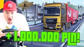 Zarobiłem 1.000.000 ZŁOTYCH w SZWECJI! *milioner*  Euro Truck Simulator 2