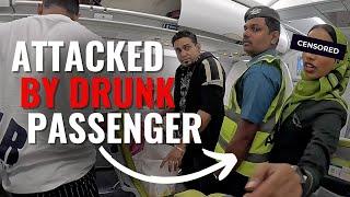 ATTACKED by DRUNK Passenger on SALAM AIR - Police at the gate!