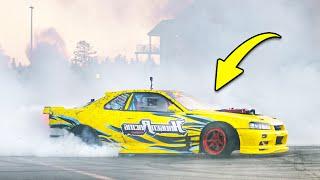 Pro Drifter Enters Burnout Contest!