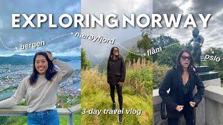 FIRST TIME EXPLORING NORWAY  (3-Day Travel Vlog of Bergen, Nærøyfjord, Flåm and Oslo)