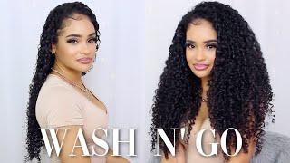 My NEW Current FAVORITE WASH N GO Routine | Wash to Finish