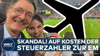 BUNDESREGIERUNG: „Richtig ätzend“ | Bundeskanzler & Minister fliegen auf Steuerzahlerkosten zur EM