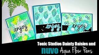 How to create Watercolor backgrounds with the Nuvo Aqua Flow Pens