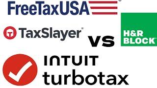 Best FREE Tax Service TurboTax, FreeTaxUSA, TaxAct, H&R Block or 1040.com?